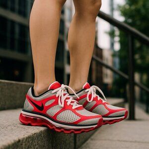 *Nike Airmax Fitsole Womens Size 8.5 Neon Pink Mesh Training Running 487679-160